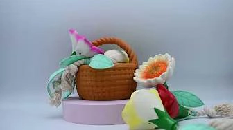 Flower basket latex pet toy | A new companion for pets! 