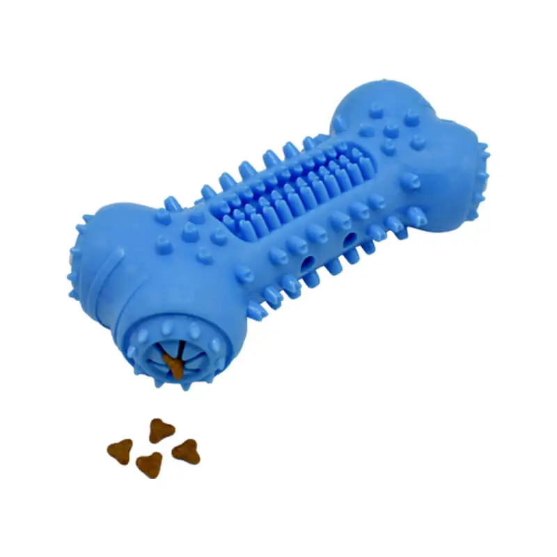 Rubber Bones With Food Treater