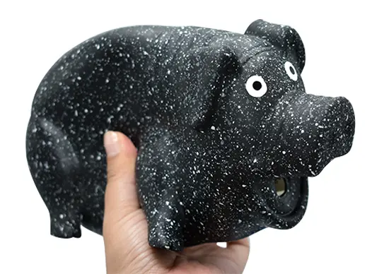 Latex Dog Toys Seven-color Stone Pattern Series of Pigs