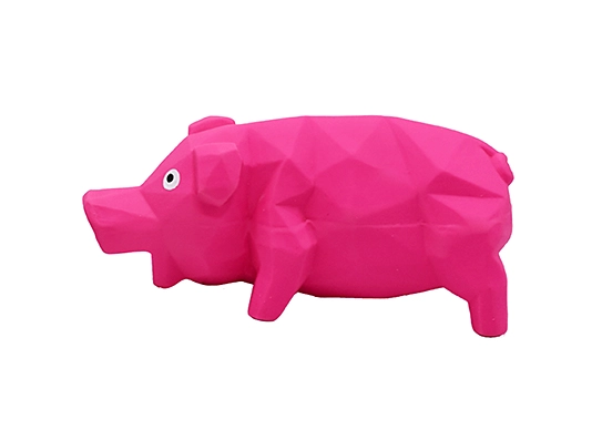 diamond style squeaky pig dog toys