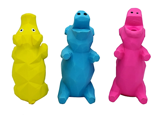 diamond style squeaky pig dog toys