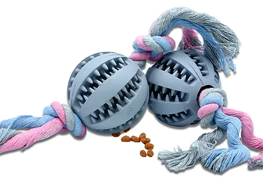 Rubber Cotton Rope Dog Toys