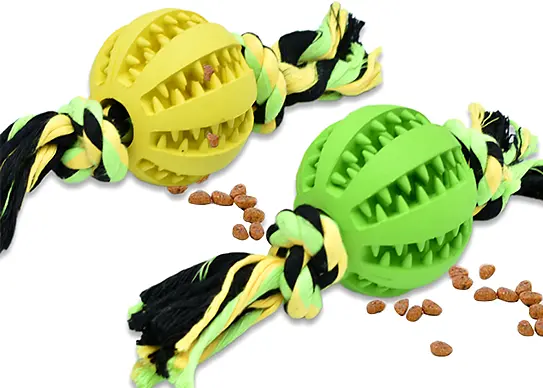 Rubber Cotton Rope Dog Toys