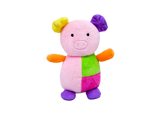 Plush Dog Toy color-block Animal