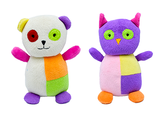 Plush Dog Toy color-block Animal