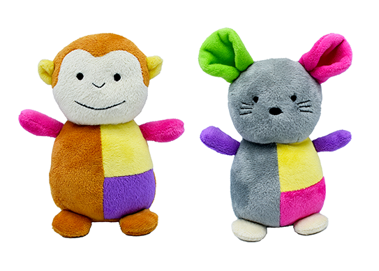 Plush Dog Toy color-block Animal