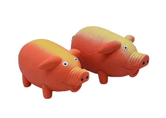 latex carrot pig squeaky dog toys