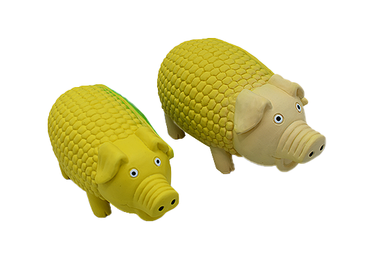 Latex Corn Pig Squeaky Dog Toys