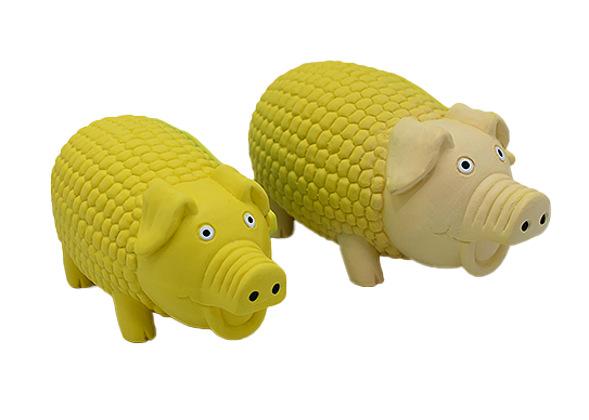 Latex Corn Pig Squeaky Dog Toys