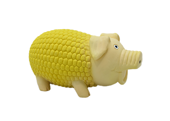Latex Corn Pig Squeaky Dog Toys