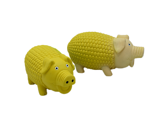Latex Corn Pig Squeaky Dog Toys