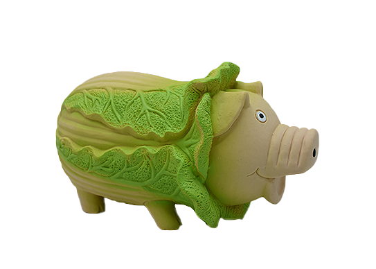 Latex Veggie Pig Squeaky Dog Toys
