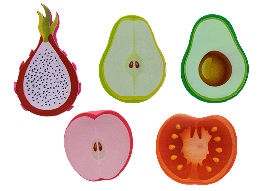 Sliced Fruit Series Latex Dog Toys