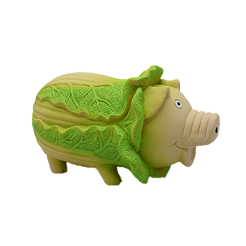 Latex Veggie Pig Squeaky Dog Toys