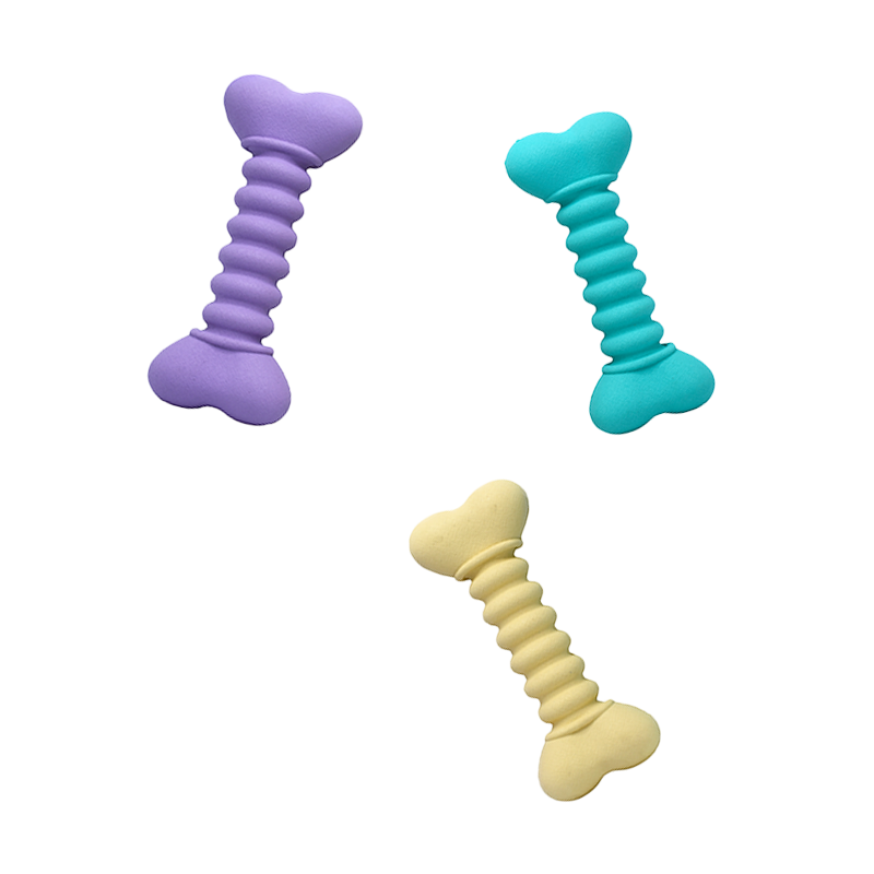Tricolor Rubber Bone Toys