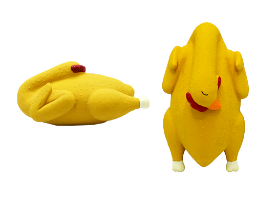 Squeaky Latex Chicken Toys