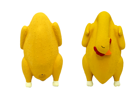 Squeaky Latex Chicken Toys