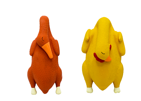 Squeaky Latex Chicken Toys