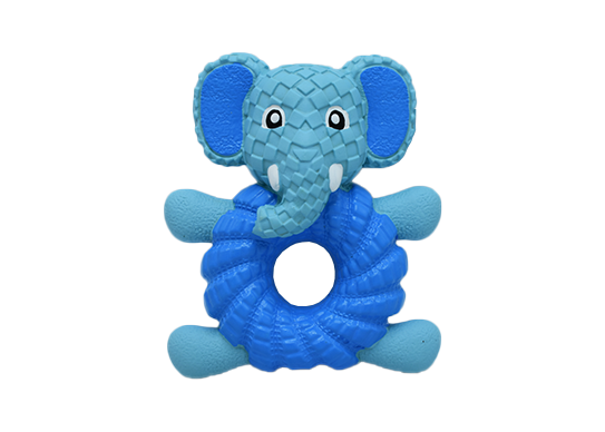 Elephant Doughnut Squeaky Dog Toys