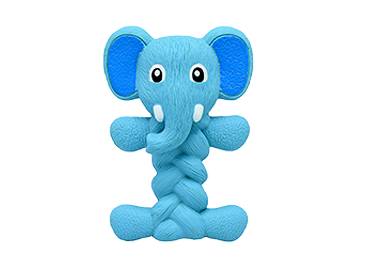 Elephant Fried Dough Twist Squeaky Dog Toys