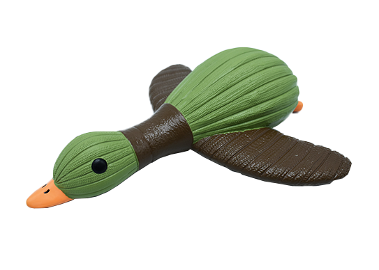 Striped Wild Goose Squeaky Dog Toy