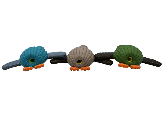 Striped Wild Goose Squeaky Dog Toy