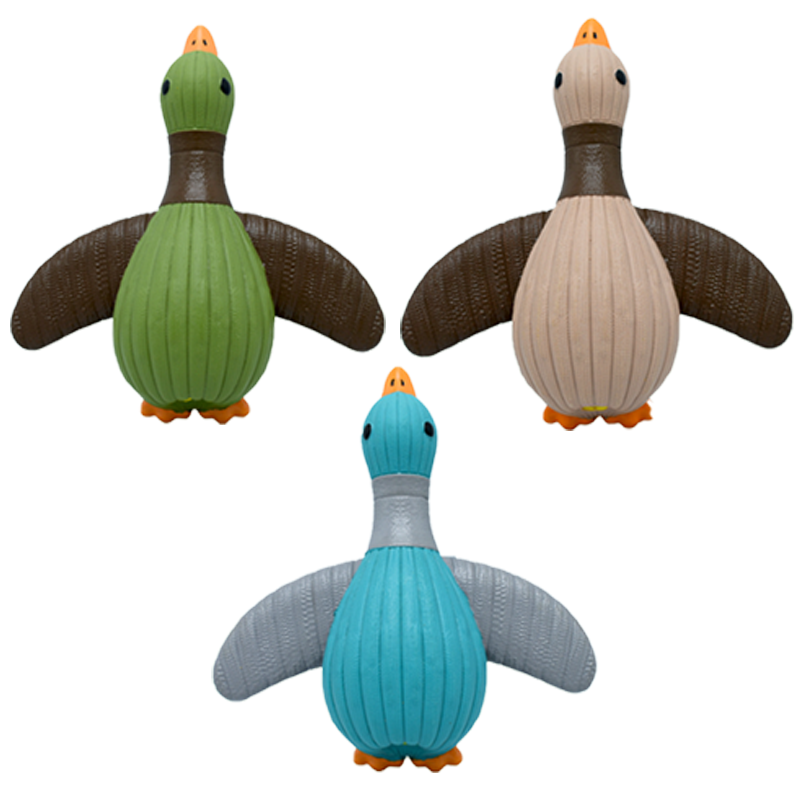 Striped Wild Goose Squeaky Dog Toy
