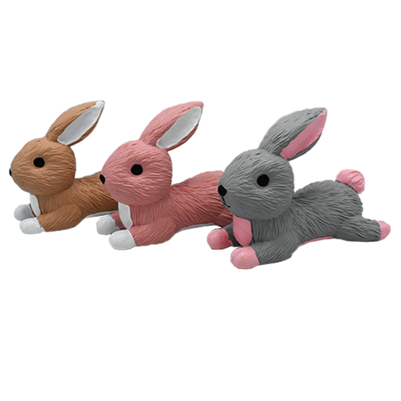 Lying Rabbit with Upright Ears