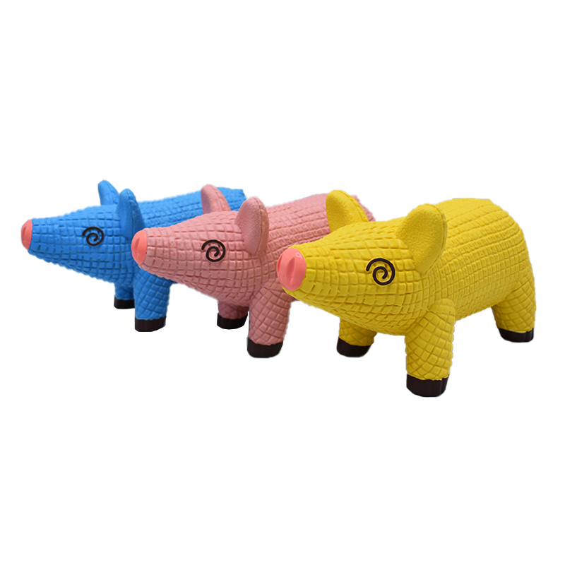 Squeaky Plaid Pig