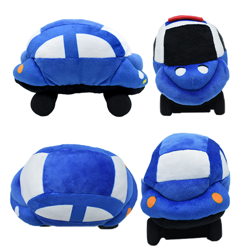 Latex Plush Car Toys With Removable Wheels