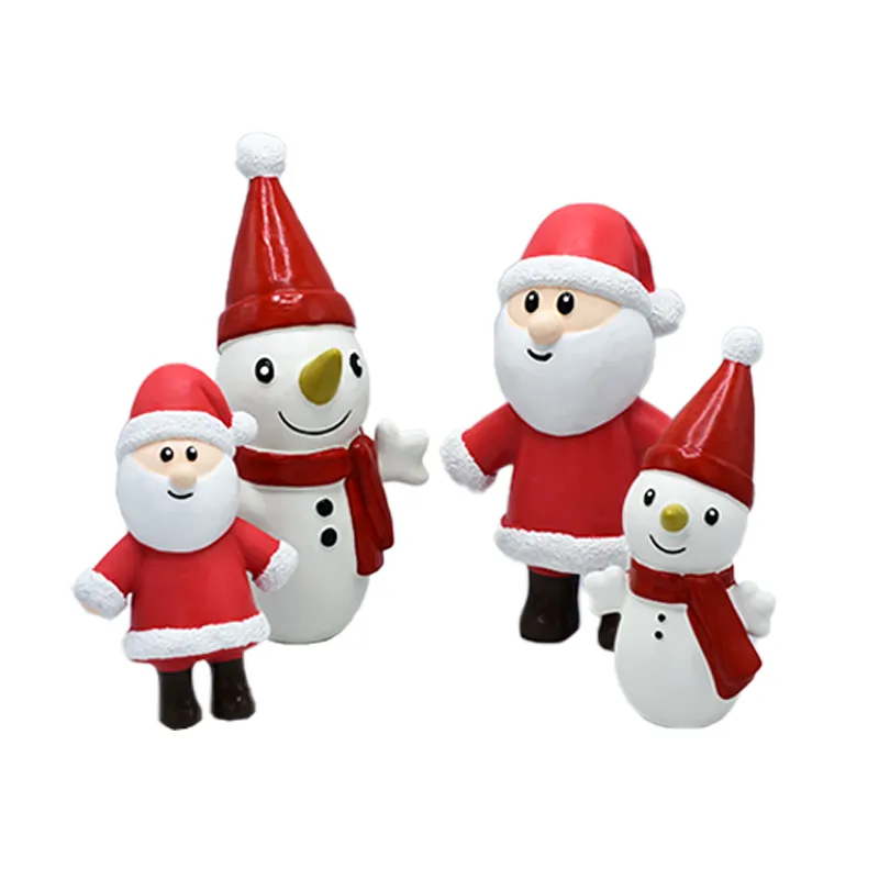 Santa Claus Snowman Latex Dog Toys