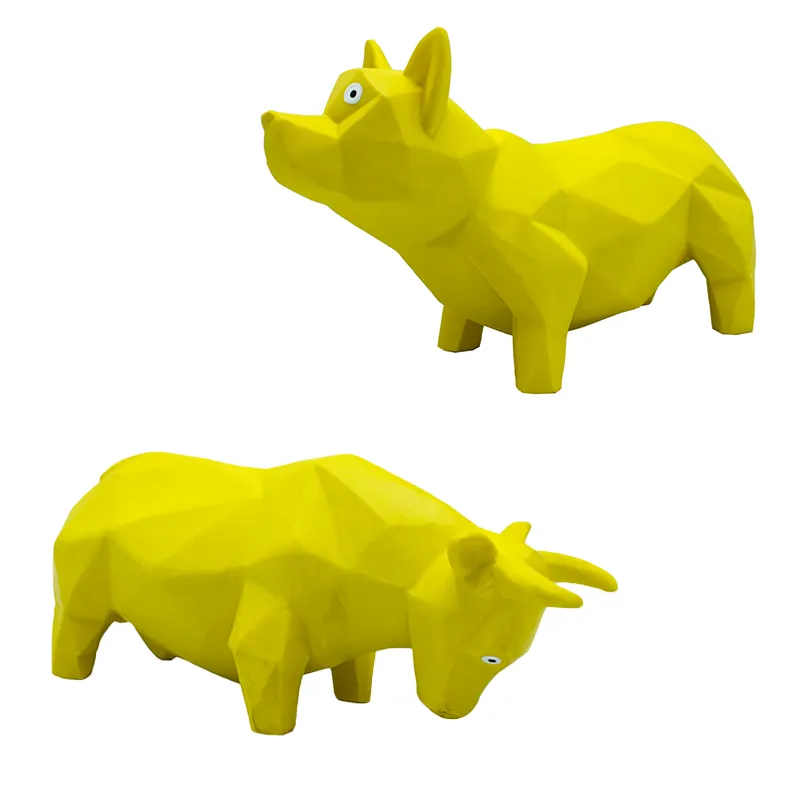 Latex Yellow Diamond Series  Dog and Cow Toys