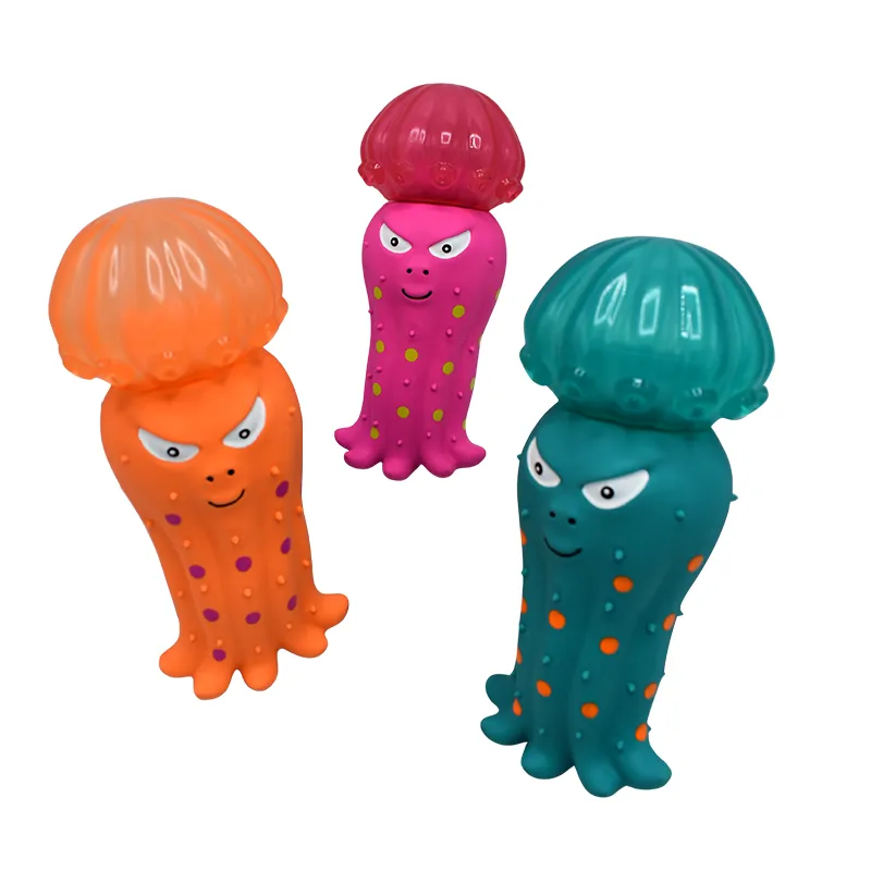 Pet Latex Octopus Teething & Teeth-Cleaning Toy