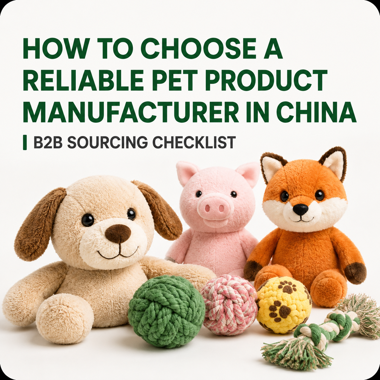 How to Choose a Reliable Pet Product Manufacturer in China: A B2B Sourcing Checklist